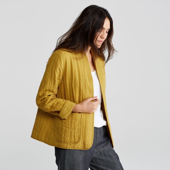 Eileen Fisher Jackets & Blazers - Eileen Fisher Quilted Linen Slub Kimono Jacket S